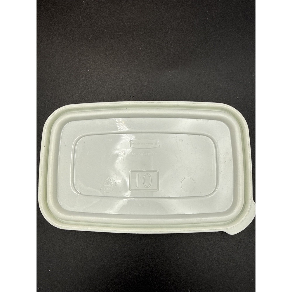 VTG Rubbermaid Servin Saver 10 White Replacement Lid 0111 USA LID ONLY